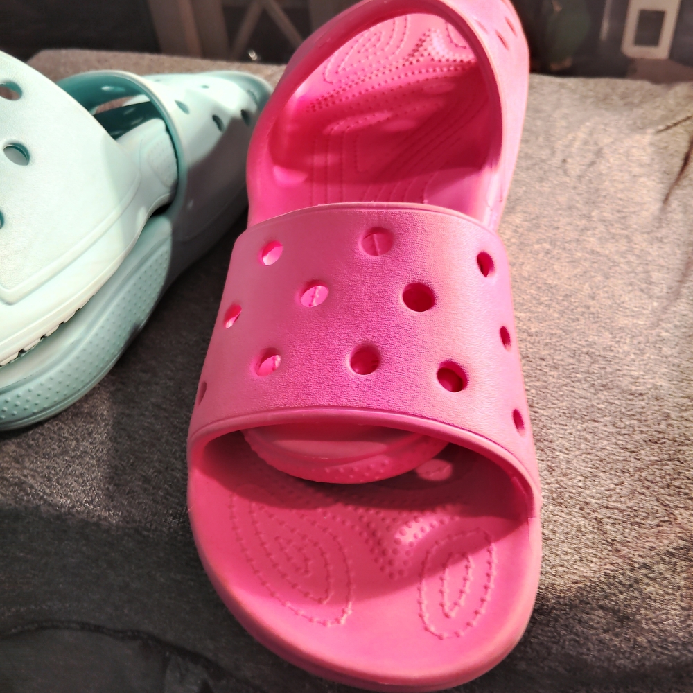 ICONIC London Pink Slide Sandals